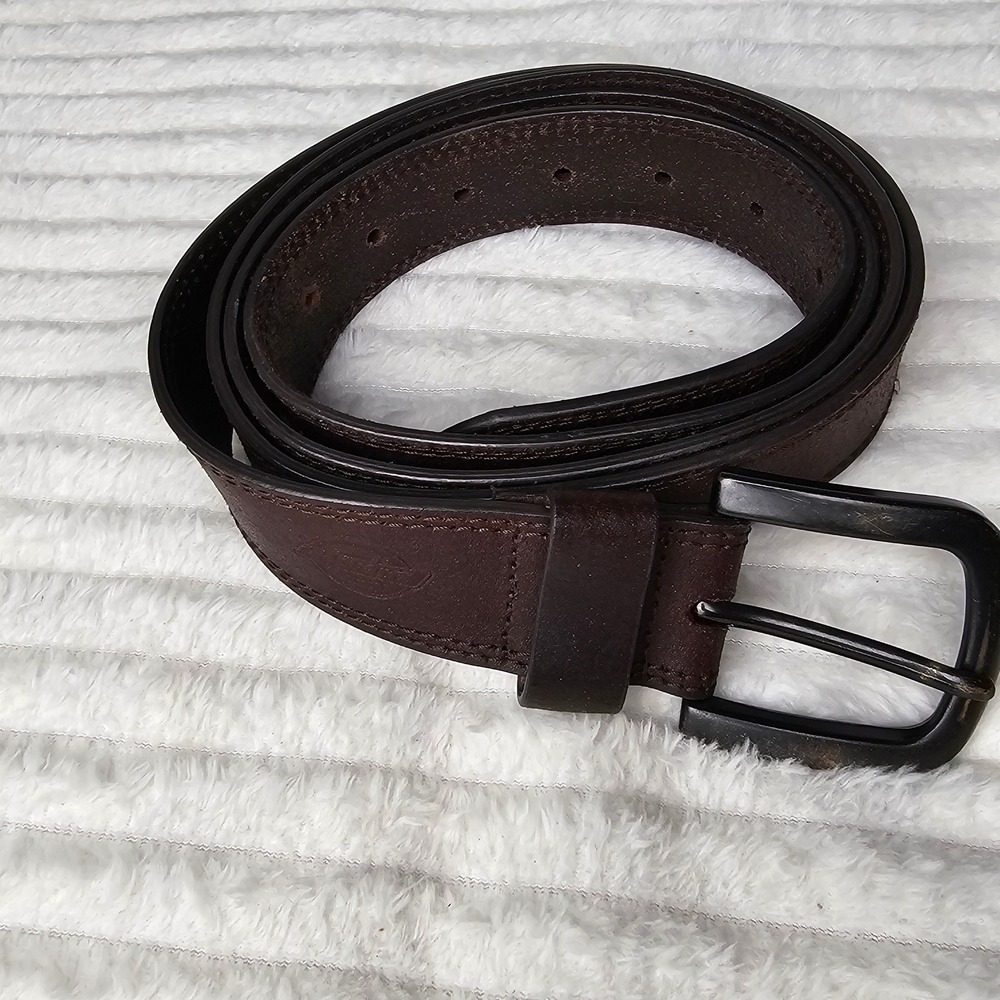 Dickies Mens Leather‎ Casual Belt Size 56 (5XL)Dark Brown Rugged 17DI02F901